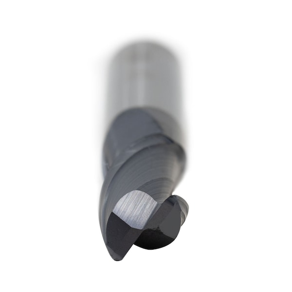 Gs Tooling 1/8" Diameter x 1/8" Shank 0.015" Radius 2-Flute Corner Radius Typhoon Red Series Carbide End Mills - 102602