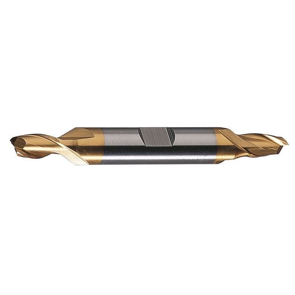 Cleveland 2-Flute HSS Square Double End Mill Cleveland HD-2-TN TiN 1/4x3/8x1/2x3-3/8 - C33656