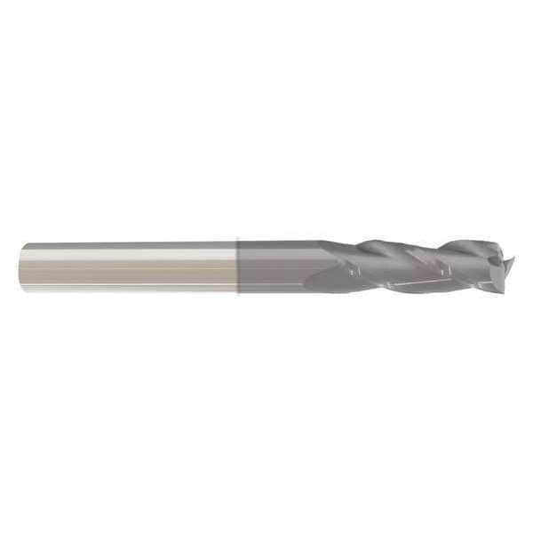 Zoro Select End Mill, 1/4 in.3 Flutes, TiAlN - 205-031140