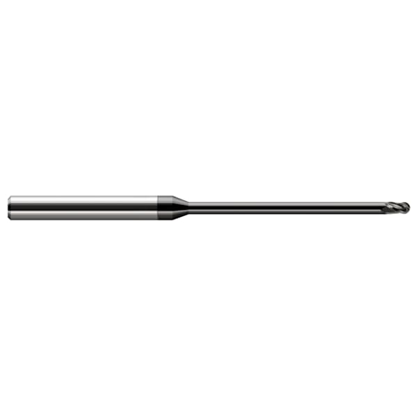 Harvey Tool Miniature End Mill - Ball - Long Reach, Stub Flute, 0.0310" (1/32) - 970731-C4