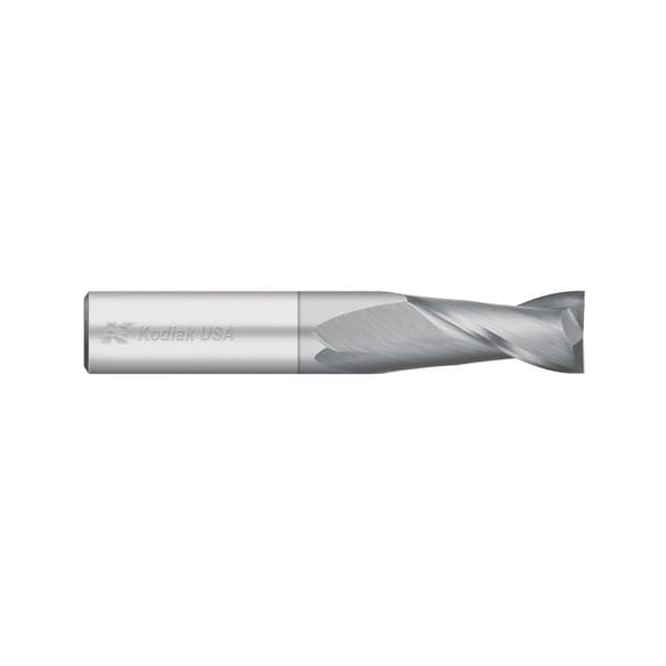 Kodiak Cutting Tools 3/16 2 Flute Carbide Endmill Single End TICN Coated - 5463568