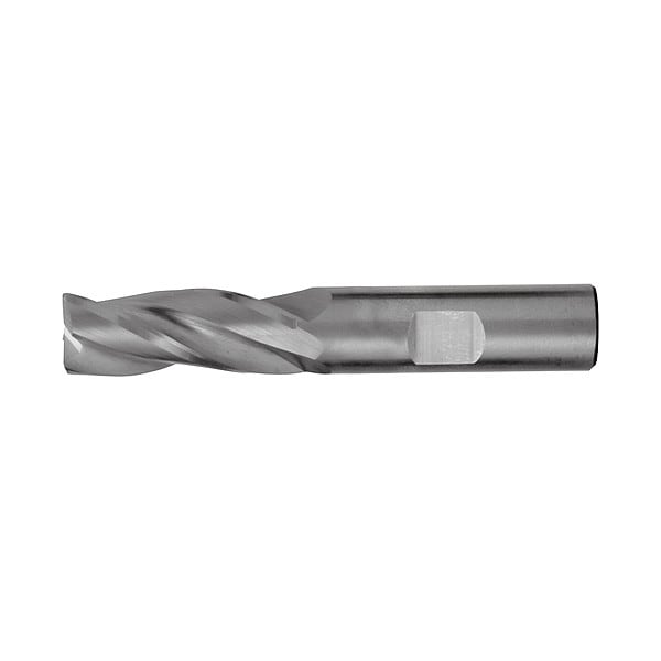 Cleveland 3-Flute Carbide HP Crn Rad Single EndMill for Steel&Stainless CTD CEM-EMS-3 15/32x1/2x1-1/4x3x0.03CR - C60388