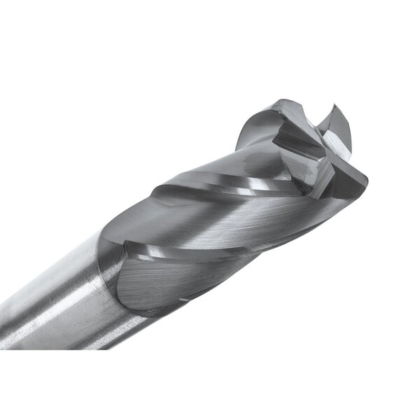 Cgs Tool 4Fl Std Cr End Mill 1/2" Dia 1" Loc 3" Oal W/.015 Rad & Altin - CR143-5000.015-ALTIN