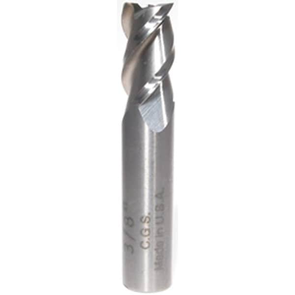 Cgs Tool 3Fl 45 Deg Stub End Mill 1/8"Dia 3/16"Loc 1-1/2"Oal W/Altin Coating - 230-1250-ALTIN