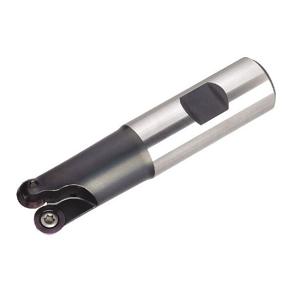 Widia Indexable Profiling End Mill, M100 Series, High Speed Steel, 0.1969 in Depth of Cut - M100D075Z02W100RD10L628
