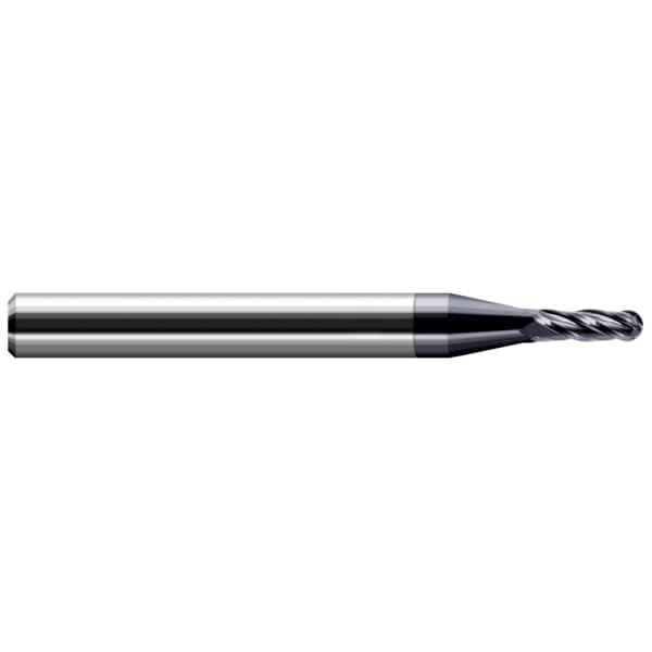 Harvey Tool Miniature End Mill - Ball - Stub & Standard, 0.1250" (1/8) - 74125-C3