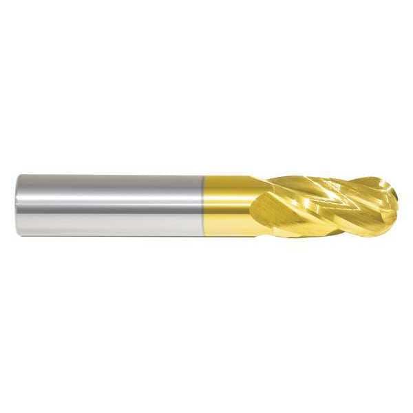 Zoro Select End Mill, 3/32 in.4 Flutes, TiN - 223-001011