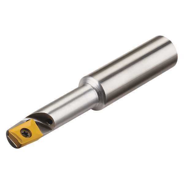 Micro 100 Indexable Square Shoulder End Mill, Coolant-Thru Milling Series, 3/8" Max Cut Dia - 30-1216