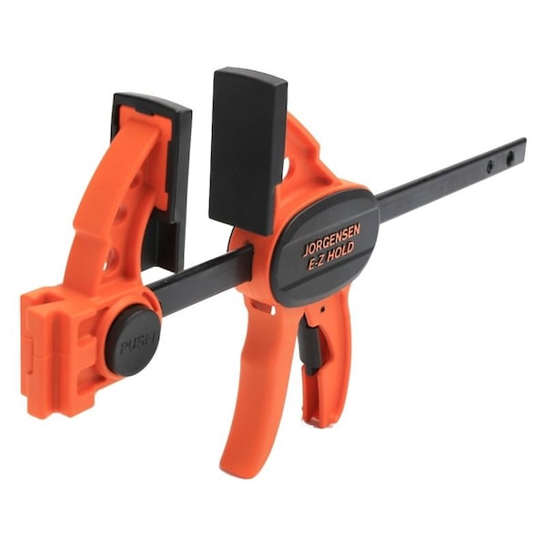 Pony E-Z HOLD Series Light-Duty Expandable Bar Clamp, 150lb, 6 in Max Opening Size, 2-1/2 in D Throat - 33606