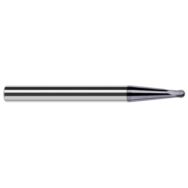 Harvey Tool High Helix End Mill for Medium Alloy Steels - Ball, 0.1870" (3/16), Number of Flutes: 2 - 39312-C6
