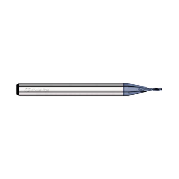 Kodiak Cutting Tools 0.017 2 Flute Carbide Endmill Micro Square End ALTIN Coated - 5522814