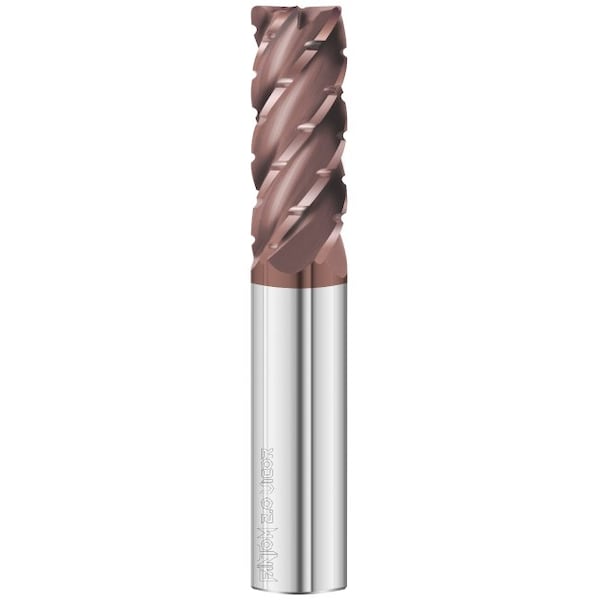 Fullerton Tool 5-Flute - Variable Helix - 3415 Fantom Victor HP End Mill, FC20, RH Spiral, Crnr Radius, Stndrd, 5/8 - 34882