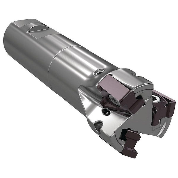 Widia Indexable Square Shoulder End Mill, VSM490-15 Series, 1.5000" Max Cut Dia, High Speed Steel - VSM490D150Z04W125XN15