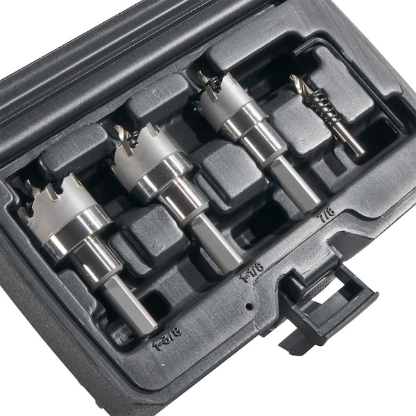 Klein Tools Hole Saw Kit, Carbide Hole Cutter, 4-Piece - 31872