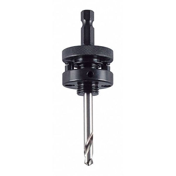 Morse Hole Saw Arbor, Steel, 3/8" Shank Size - MA35PSN
