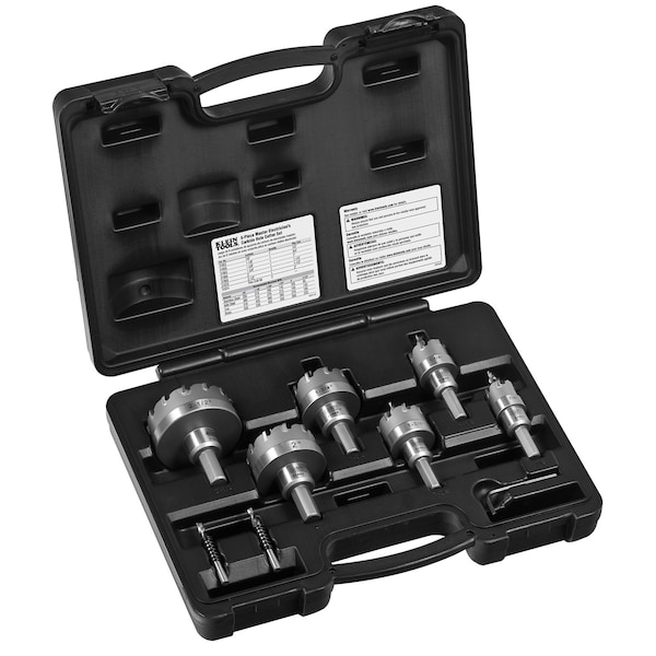 Klein Tools Hole Cutter Kit, Master Electrician Hole Cutter, 8-Piece - 31873
