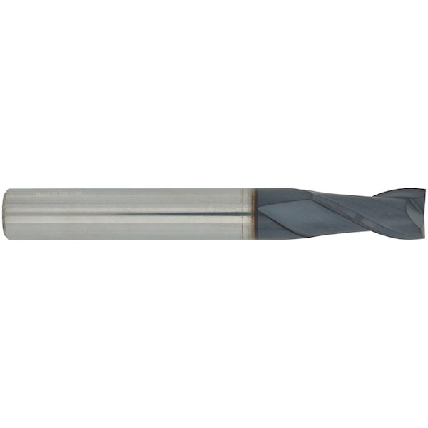 Cgs Tool 2 Flute Stub Length Sq End Mill 3/32"Dia 1/8"Shank 3/16"Loc 1-1/2"Oal W/Altin Coating - 220-0938-ALTIN