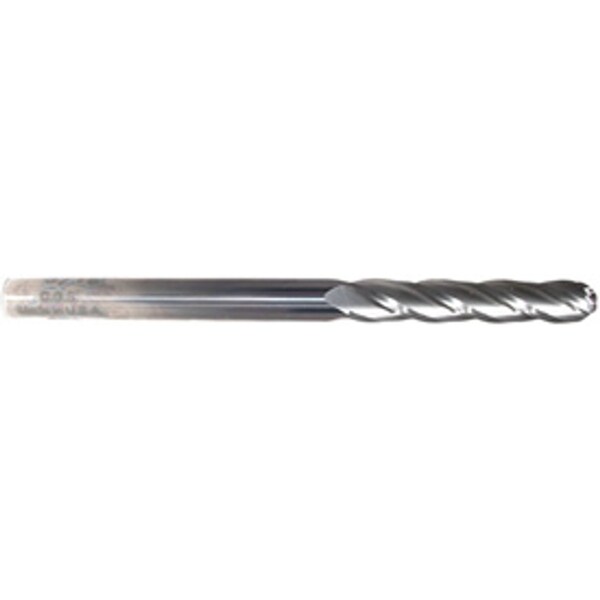 Cgs Tool 4 Flute Long Length Ball End Mill 3/8"Dia 1-1/2"Loc 3"Oal - 742-3750
