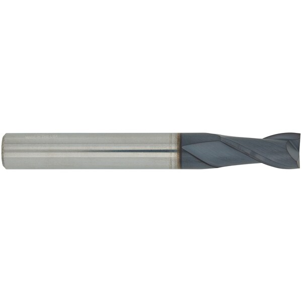 Cgs Tool 2 Flute Stub Length Sq End Mill 1/8"Dia 1/4"Loc 1-1/2"Oal W/Altin Coating - 220-1250-ALTIN