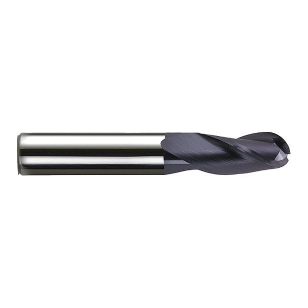 Melin Tool Co End Mill, Carbide, GP, Ball, 1/8 x 3/4 - EMG-404-MB-ALTIN