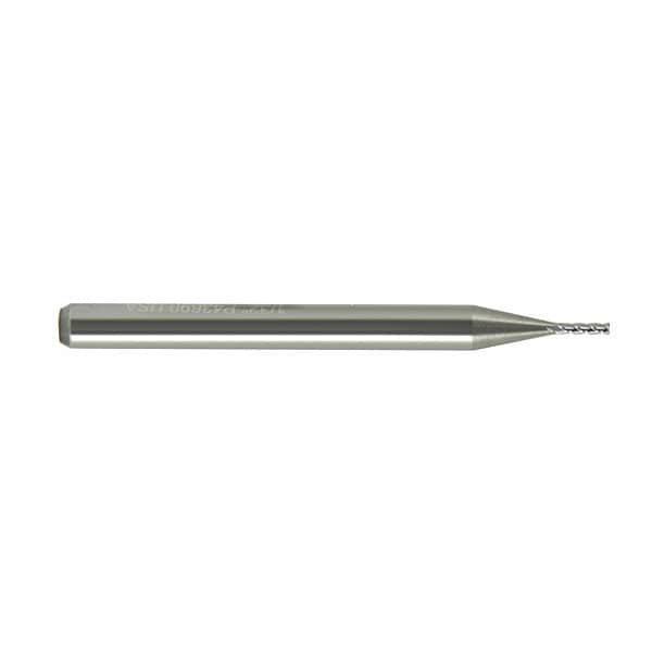 Melin Tool Co Carbide Micro End Mill, Sq., 0.009x0.027", Number of Flutes: 4 - CCMG-.009