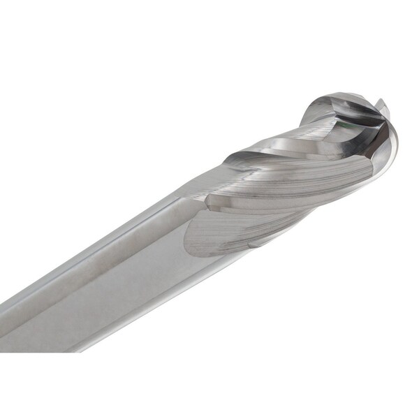 Cgs Tool 4 Flute Stub Length Ball End Mill 7/32"Dia 1/4"Shank 7/16"Loc 2"Oal - 242-2188