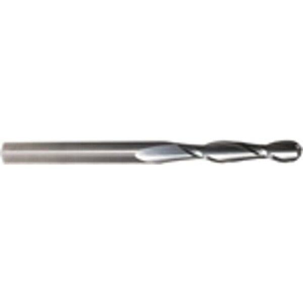 Cgs Tool 2 Flute Long Length Ball End Mill 1/2"Dia 2"Loc 4"Oal - 722-5000