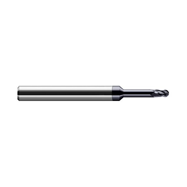 Harvey Tool 2mm Cutter dia. x 3mm x 12mm Reach Carbide Ball End Mill for Exotic Alloys, 4 Flutes - 749245-C6