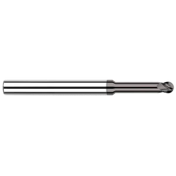 Harvey Tool End Mill - CVD Diamond - Ball, 0.1250" (1/8), Material - Machining: Carbide - 61108