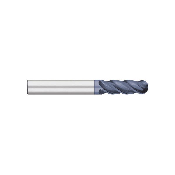Kodiak Cutting Tools 1/2 VI Pro 4 Flute Carbide Endmill Long Ball ALCRO-MAX Coated - 5555556