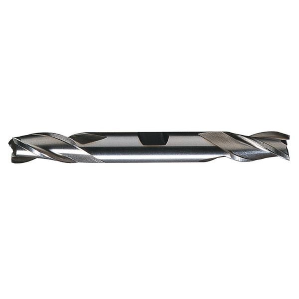 Cleveland 3-Flute HSS Center Cutting Square Double End Mill Cleveland HD-3 Bright 1/2"x1/2"x1"x4-1/8" - C39587