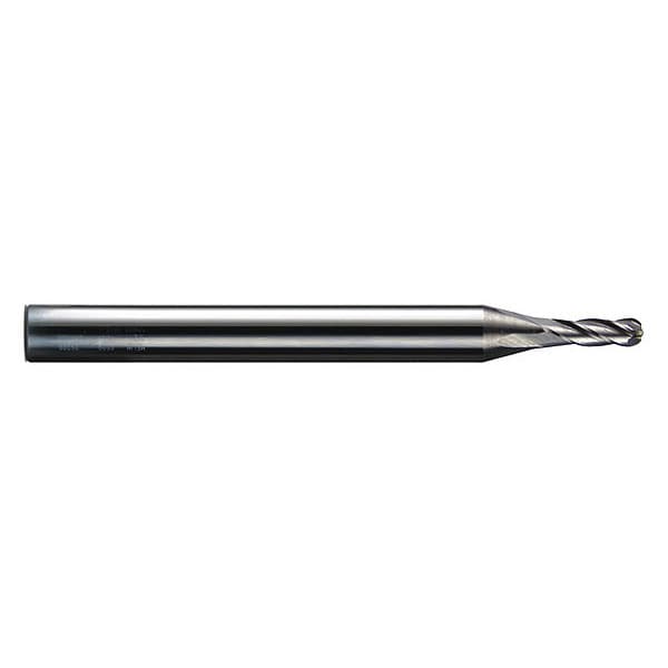 Melin Tool Co Carbide GP End Mill Ball 1/16"X3/16, Number of Flutes: 4 - CCMG-402-B