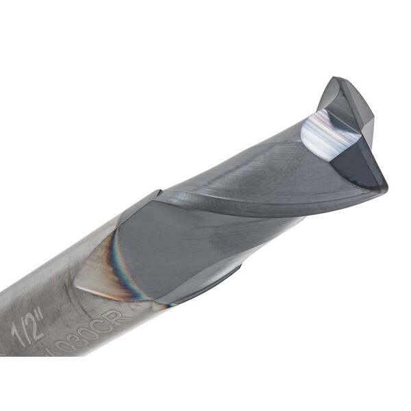 Cgs Tool 2Fl Std Cr End Mill 1" Dia 1-1/2" Loc 4" Oal W/.125 Rad & Altin - CR123-1000.125-ALTIN