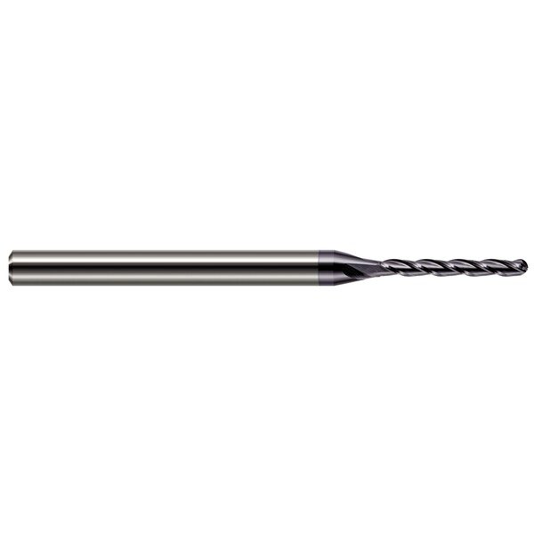 Harvey Tool Miniature End Mill - Ball - Long Flute 0.0780" (5/64) Cutter DIA x 0.5500" Length of Cut - 861478-C3