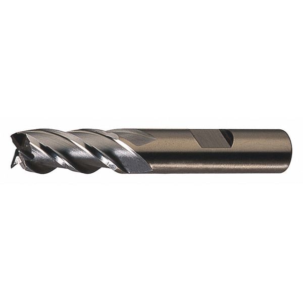 Cleveland 4-Flute PM+ HSS-E Square CC Single Finishing End Mill Cleveland PM-4 Bright 3/8x3/8x1-1/2x3-1/4 - C43292