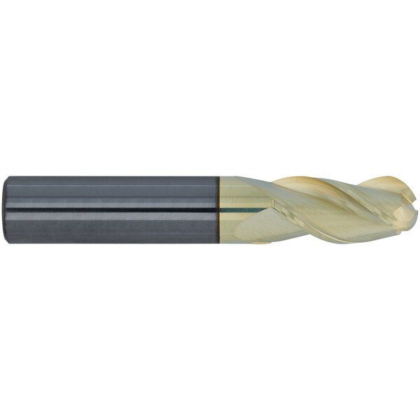 Cgs Tool Ferocious 3X - Ball End 3Fl 3/8" Dia 1" Loc 2-1/2" W/Zrn Coating - BN5318-S