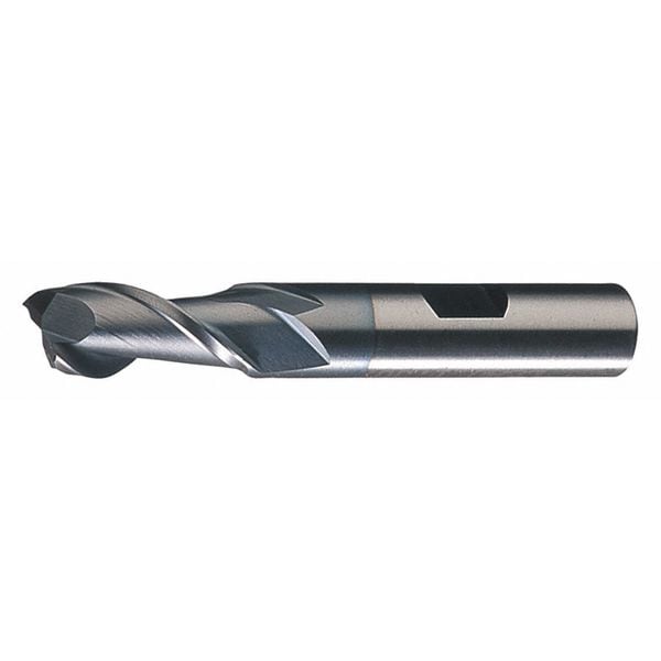 Cleveland 2-Flute HSS High Helix Sqaure Single End MIll Cleveland HGA-2-TC TiCN 5/16x3/8x2x3-3/4 - C33536