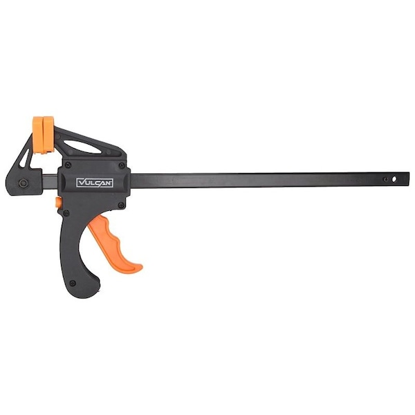 Vulcan Bar Clamp, 12 in Max Opening Size, 2-1/2 in D Throat, Nylon Body - JL-QBC-212