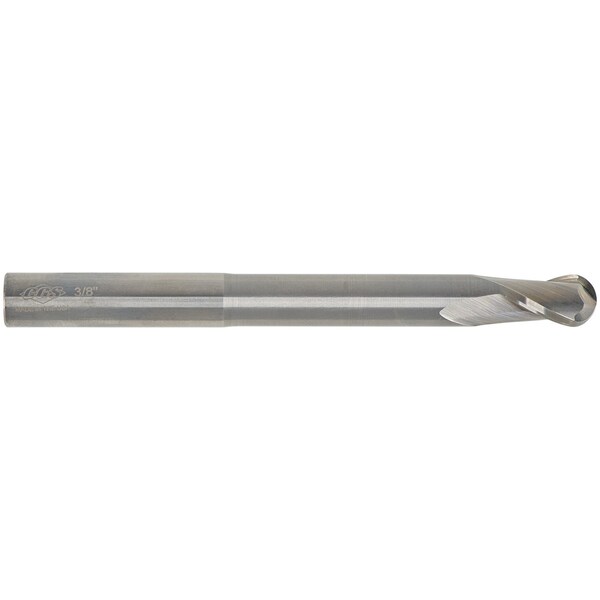 Cgs Tool 2Fl 30 Deg Profile Ball End W/ Reduced Neck 1/2"Dia 13/16"Loc W/ 1-5/8" Reach 4"Oal - 7009