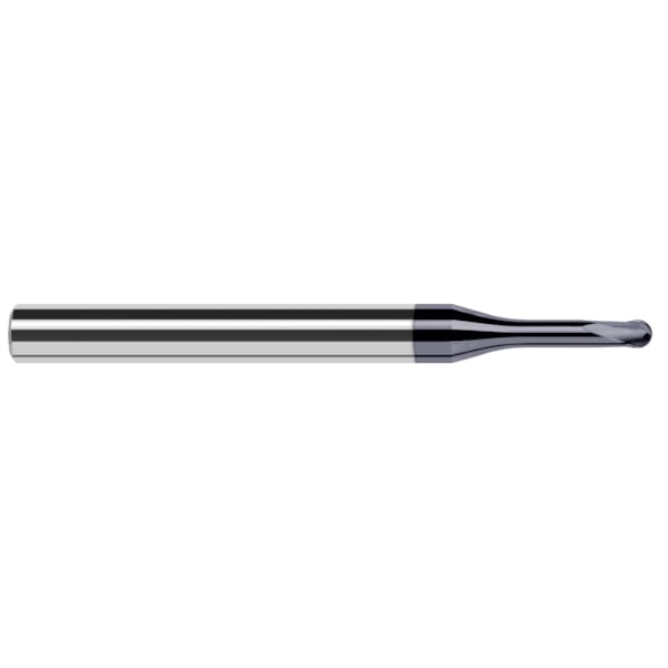 Harvey Tool End Mill for Hardened Steels - Finishers - Ball, 0.0310" (1/32) - 31431-C6