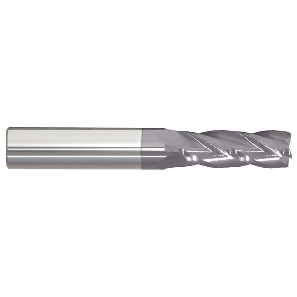 Zoro Select Carbide End Mill, 1/8In, 4FL, Single, 1-1/2 - 206-001067