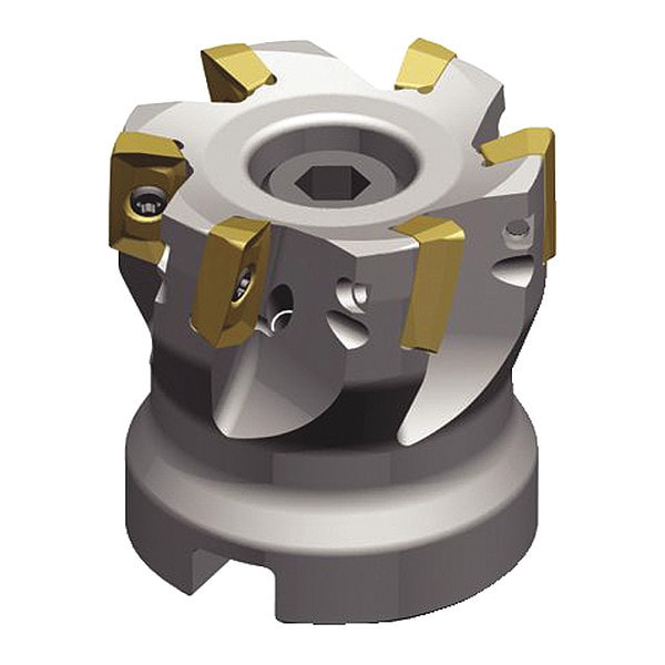 Widia Indexable Face Mill, VSM11 Series, 2" Max Cut Dia, High Speed Steel, 0.4460 in Depth of Cut - VSM11D200Z05S075XD11