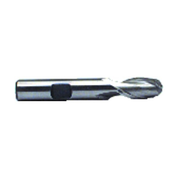 Morse End Mill, Ball Nose Center Cutting Regular Length Single End, Series 4583, 516 Cutter Dia, 212 - 44404