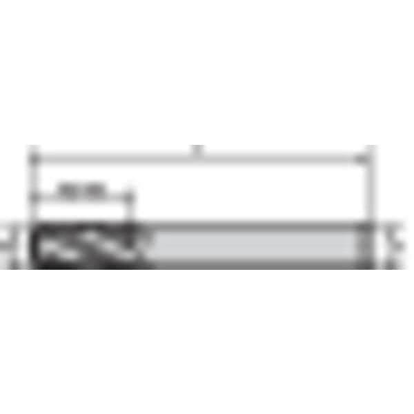 Widia End Mill, 0.1250 in. Milling Dia., I4B - I4B0125T025S