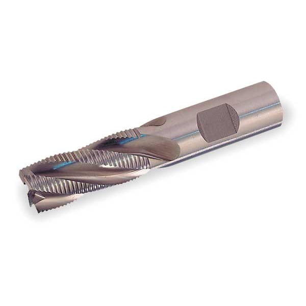 Cleveland 5-Flute Cobalt 8% Fine Square Single Roughing EndMill Cleveland Cleveland RG6 Bright 1"x1"x3"x5-1/2" - C30839