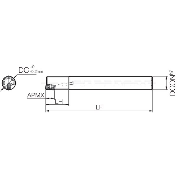 Kyocera End Mill, Kyocera MECX 10S10071T, 10.00mm Dia - MECX10S10071T