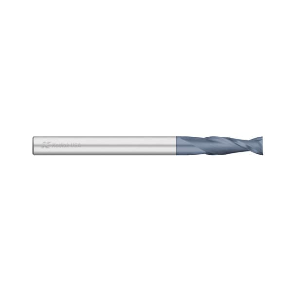 Kodiak Cutting Tools 3/16 2 Flute Carbide Endmill Single End Extra Long ALTIN Coated - 5437531