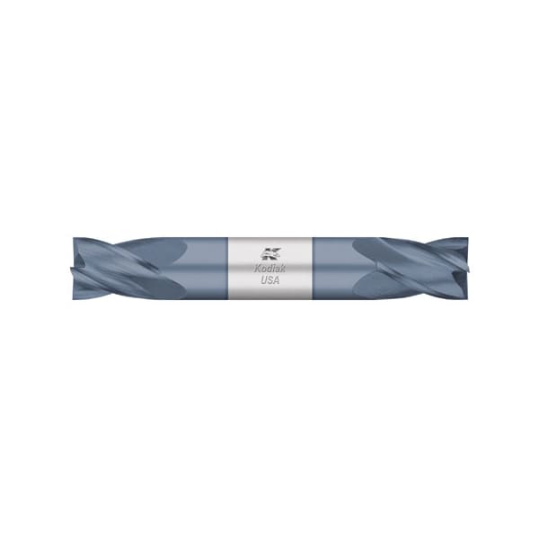 Kodiak Cutting Tools 1/8 Carbide Endmill 4 Flute Double End Stub ALTIN Coated - 5436035