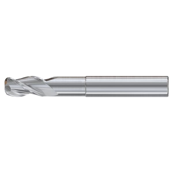 Yg-1 Tool AluPower Hpc 3 Flute Corner RadiusWNeck 37° Helix Coated End Mill - JAG98924