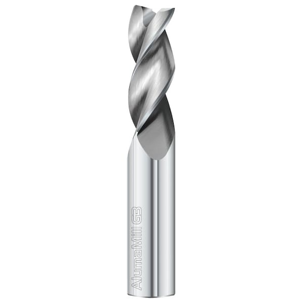 Fullerton Tool 3-Flute - 37.5° Helix - 3833 AlumaMill G3 HP End Mills, RH Spiral, Square, Standard,  - 93003